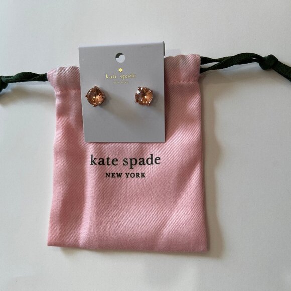 kate spade Jewelry - NWT Kate Spade New York Light Peach Stud Earrings
